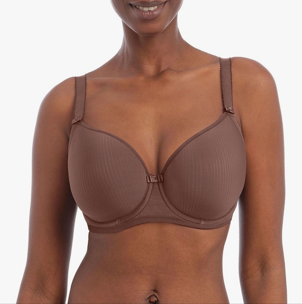 Freya Molded Balcony Bra In Coffee Roast UK36H US36K